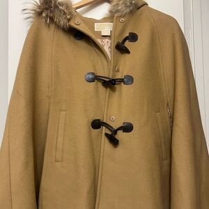 Michael Kors Collection Tan Toggle Coat